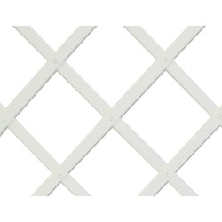 Treillis plastique Trelliflex 1x2mts blanc 22x6mm