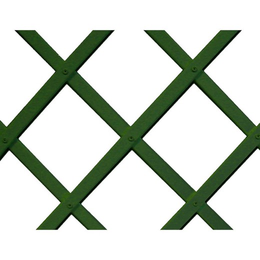 Treliça de plástico Trelliflex 1x2mts verde 22x6mm