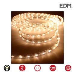 Tubo flexiled led 2 vias fijo 30leds/mts blanco calido lumeco euro/mts