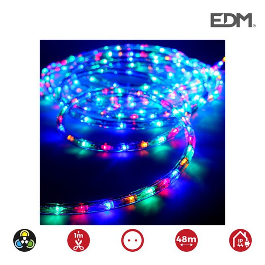 Tube led flexible 2 voies fixe 30leds/mts multicolore lumeco euro/mts