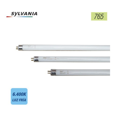 Tubo fluorescente 8w luz fria t-5 sylvania