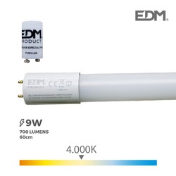 Led tube t8 9w 700 lm 4000k lumière du jour (eq. 18w) edm