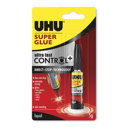 Uhu super rapido control+ 5g ref. 34108