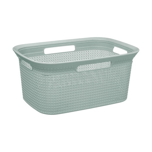 Ult. Unidades cesto para la ropa color verde mint 45lt 59x41x27,5cm