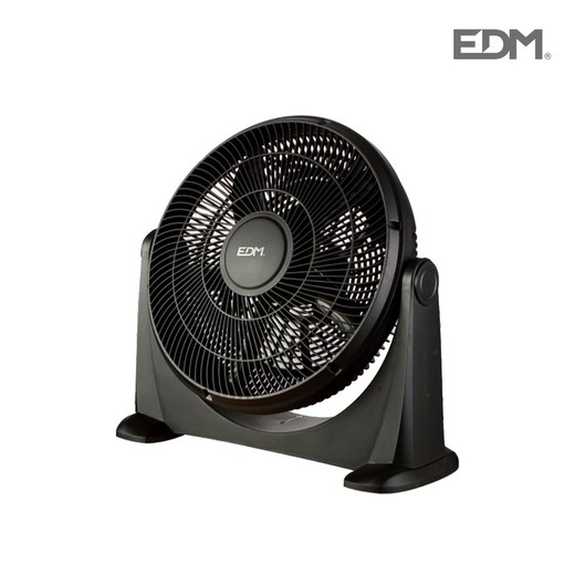 box ventilateur xl noir 80w pales 45 cm edm