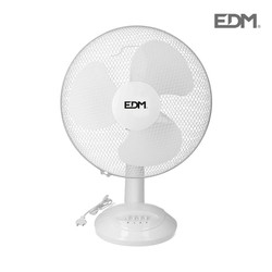 Ventilador de mesa branco 35w ø lâminas 30 cm edm