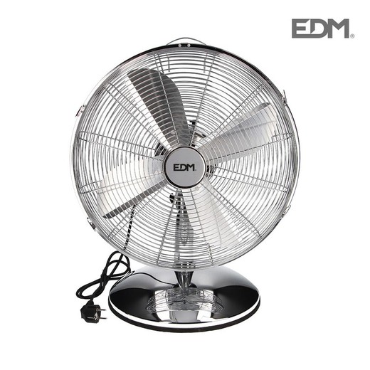 Ventilador de mesa cromado 60w ø lâminas 40 cm edm