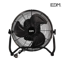 Ventilador industrial oscilante negro 60w ø aspas 40 cm edm