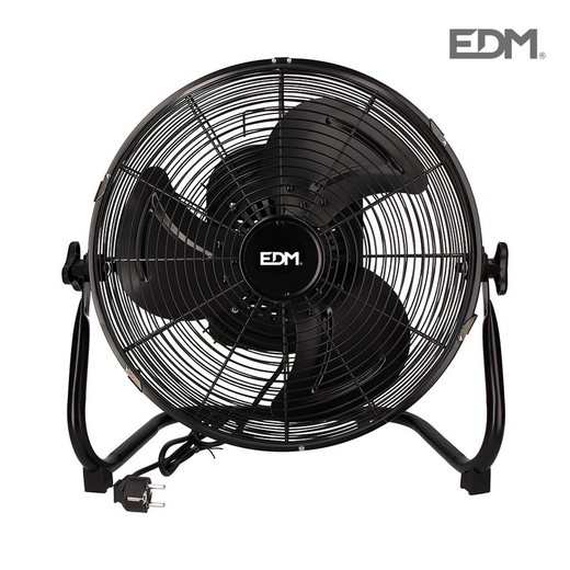 Ventilador industrial oscilante negro 70w ø aspas 45 cm edm