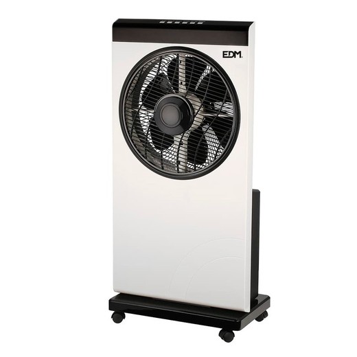 Ventilateur nébuliseur blanc/noir 80w pales 30 cm edm