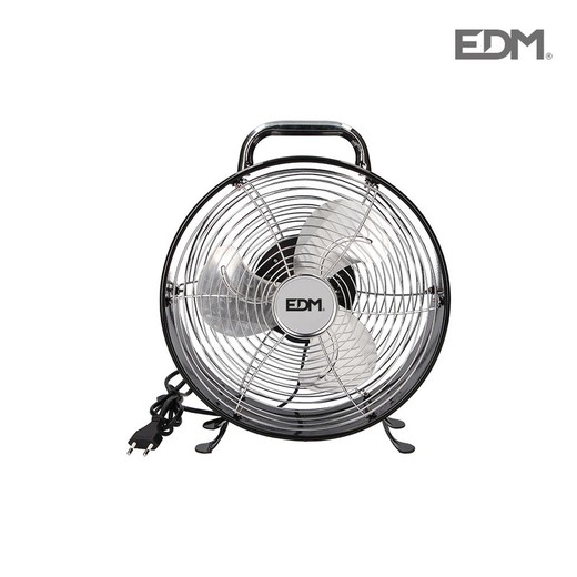 Ventilateur de table noir 30w pales 20 cm edm