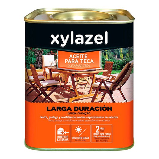 Xylazel aceite para teca larga duracion color teca 0.750l