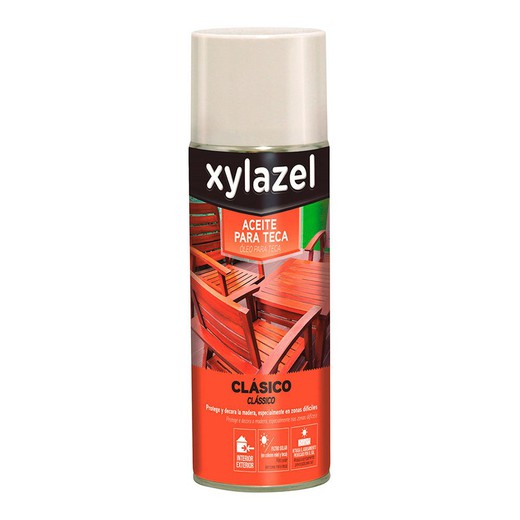 Huile Xylazel pour teck spray incolore 0.400l