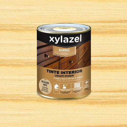 Xylazel barniz tinte interior mate incoloro 375ml 5396044