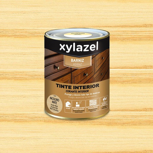 Xylazel barniz tinte interior mate incoloro 750ml 5396045