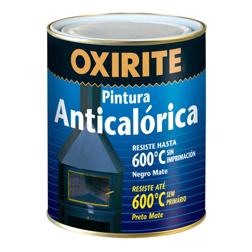 Xylazel metal pintura anticalorica negro mate 0.375l