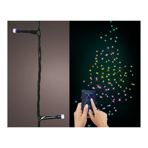 Guirlanda Led Dançante Multicolor Bluetooth 9,9m 50l