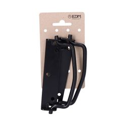2 unités poignée pliante avec butée 125mm couleur noire en carton suspendu Edm
