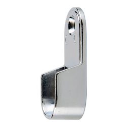 2ud Suporte para guarda-roupa oval cromado entre paredes Stor Planet