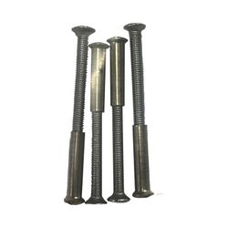 4 parafusos de montagem de níquel em blister Edm