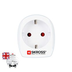 Adaptador Europeu para Reino Unido Skross 1500230-E