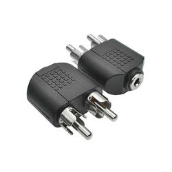 Adaptador Rca macho 3,5 st fêmea