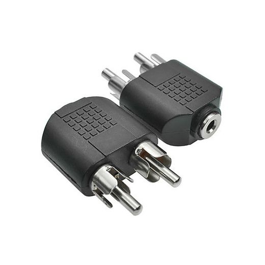 Adaptador Rca macho 3,5 st fêmea