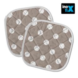 Porta-panelas de Cozinha Acolchoados Bolinhas 20x20cm. Inofix