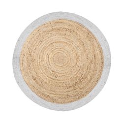 Tapete de Serapilheira Branco Diam.120cm Atmosphera