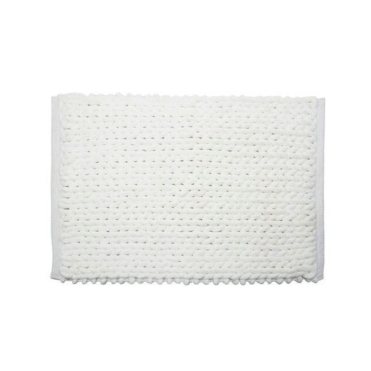 Tapete de banheiro branco 50x75cm