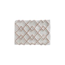 Tapete de banho étnico marrom 50x75cm