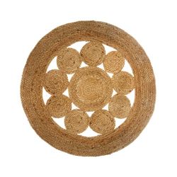 Tapete de juta perfurado 80cm
