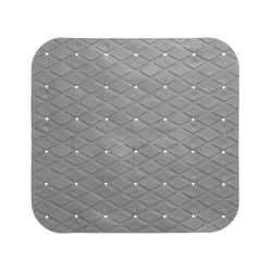 Tapis de douche carré gris 55x55cm