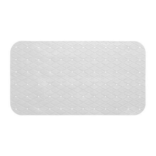 Tapete de banho retangular branco 69x39cm