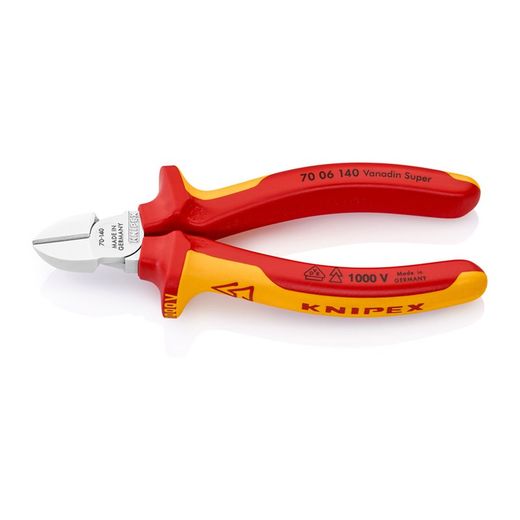 Alicate de Corte Diagonal 54x25x140mm. 7006140 Knipex