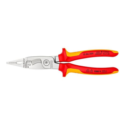 Alicate Para Instalações Elétricas 200x85x20mm 1386200sb Knipex