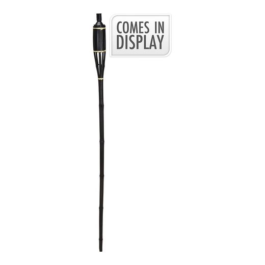 Tocha de bambu preta 150cm