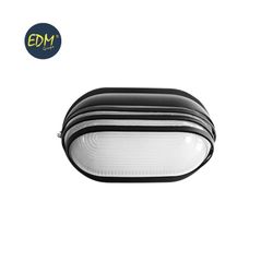 Aplicar alumínio ip54 oval preto e27 60w modelo vinyols