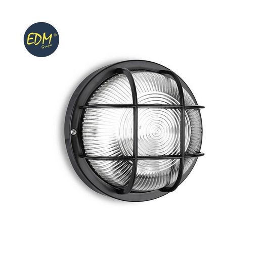 Appliquer ip54 rond noir e27 40w ø18,5cm modèle tarragone
