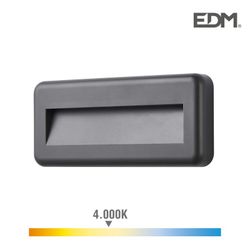 Aplicar led 6w 70 lumens 4.000k luz dia ip65 edm retangular