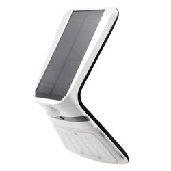 Aplique Solar de Parede 3,5w 430lm Sensor de Presença Recarregável (2-8m) Cor Branca 10,5x13cm Edm