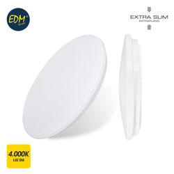 Aplicar superfície led extra-plana 18w 1.260 lumens 4.000k circular 33x6,6cm edm