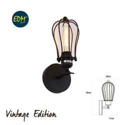 Applique murale vintage e27 60w - 32x16x11cm