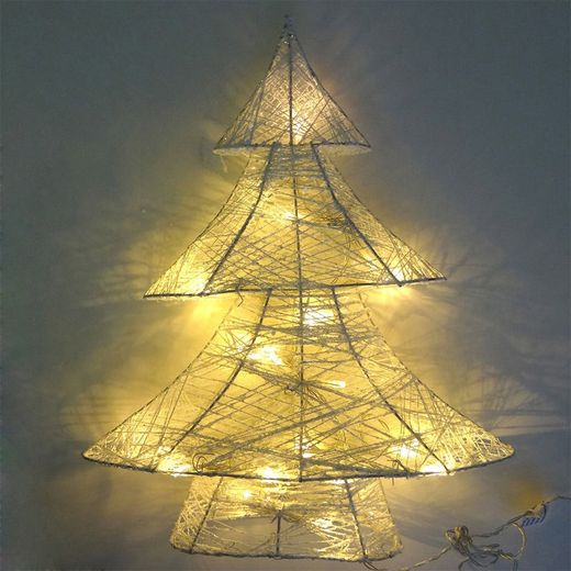 Árvore de Natal decorativa led 3xaa 10x34x40cm