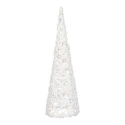 Sapin de Noël type cône blanc 40x12cm