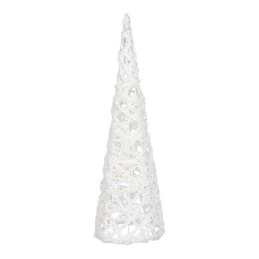 Cone de árvore de natal tipo branco 40x12cm