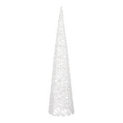 Sapin de Noël type cône couleur blanc 80x20cm