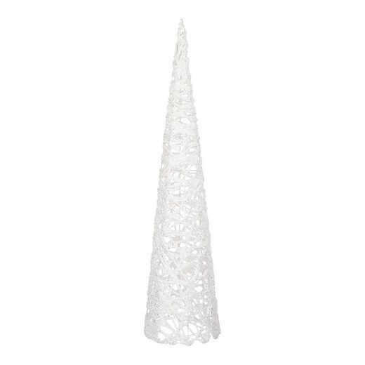 Cone de árvore de natal tipo cor branca 80x20cm