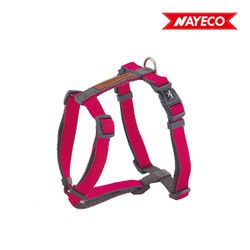 Arnês Duplo Premium Fúcsia-Cinza Floresta-Britânico X-Trm 25-40 X 1cm Nayeco