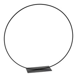 Argola Para Decorar Metal Preto Sobre Suporte Ø38cm